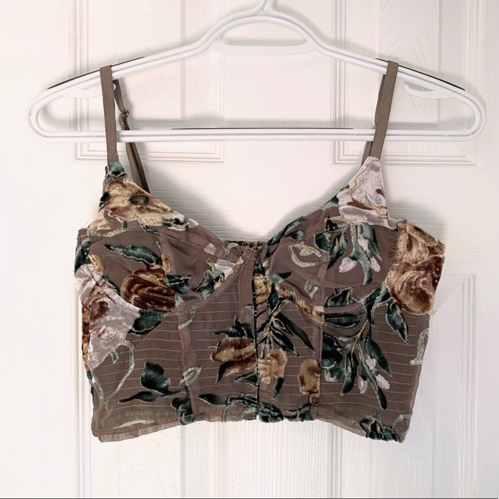 Windsor Mesh Embroidered Corset Top